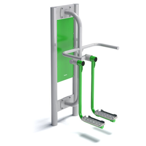 Versterk je heupen met het Hips buitenfitnessapparaat. Duurzaam en veilig. Perfect voor buitenfitness. Geschikt voor alle leeftijden. Train in de frisse lucht!