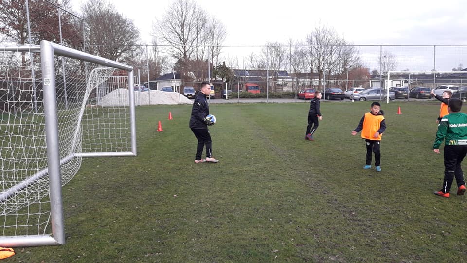 Pupillen voetbaldoel JVD180 25 Geleverd en in gebruik door kids united / g-team van fc groningen
