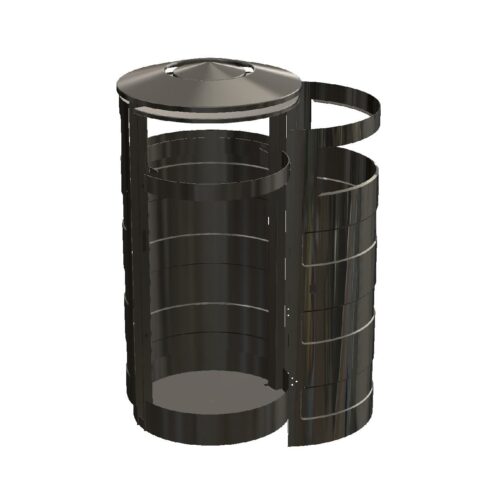 Buiten afvalbak AT-701 11 Deze afvalbakken zijn voorzien van zakhouder en eenvoudig te legen.