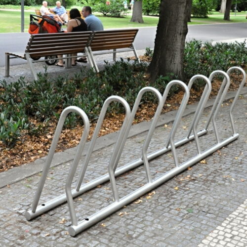 Fietsenrek Loop 14 Fietsenrek model Loop is een innovatief en duurzaam ontwerp voor het veilig parkeren van fietsen.