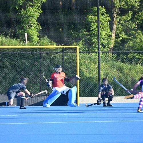 Hockeydoel Superior UB 13 Dit professionele hockeydoel in zwart-geel design is uitgerust met ingefreesde nethaken, een robuust aluminium doelkader en voldoet volledig aan de eisen van de Internationale Hockey Federatie.