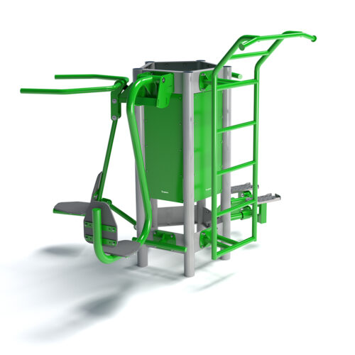 Dankzij de robuuste materialen zijn onze buiten fitness stations bestand tegen intensief gebruik en diverse weersomstandigheden, het hele jaar door.