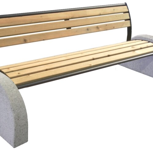 Parkbank Donna 11 Parkbank Donna afgebeeld in grenen naturel kleur. Standaard leveren wij deze in mahoniekleur.