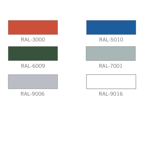 Parkbank Amburgo 11 Standaard RAL kleuren