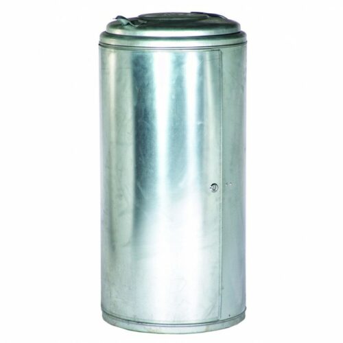 Afvalbak Peter Light. Hier in de verzinkt uitvoering. Zeer voordelige oplossing voor bedrijf en particulier.