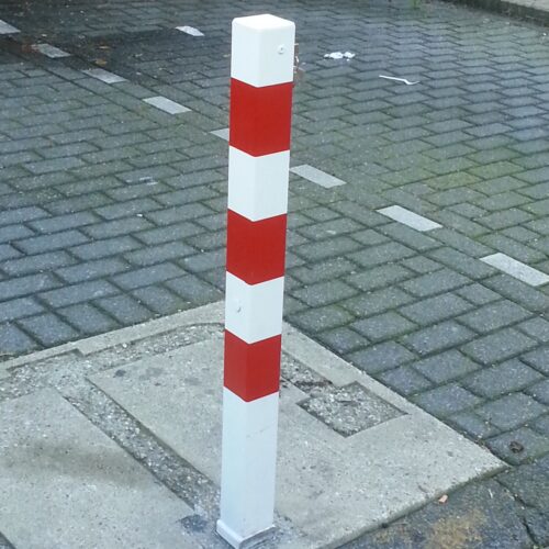 parkeerpaal vierkant uitneembaar 14 Parkeerpalen afzetpalen van SKWshop, de ultieme duurzaamheid.