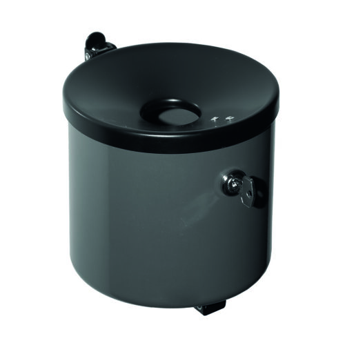 Asbak model Cubix 16 Asbak Cubix met poedercoating in de kleur grijs.