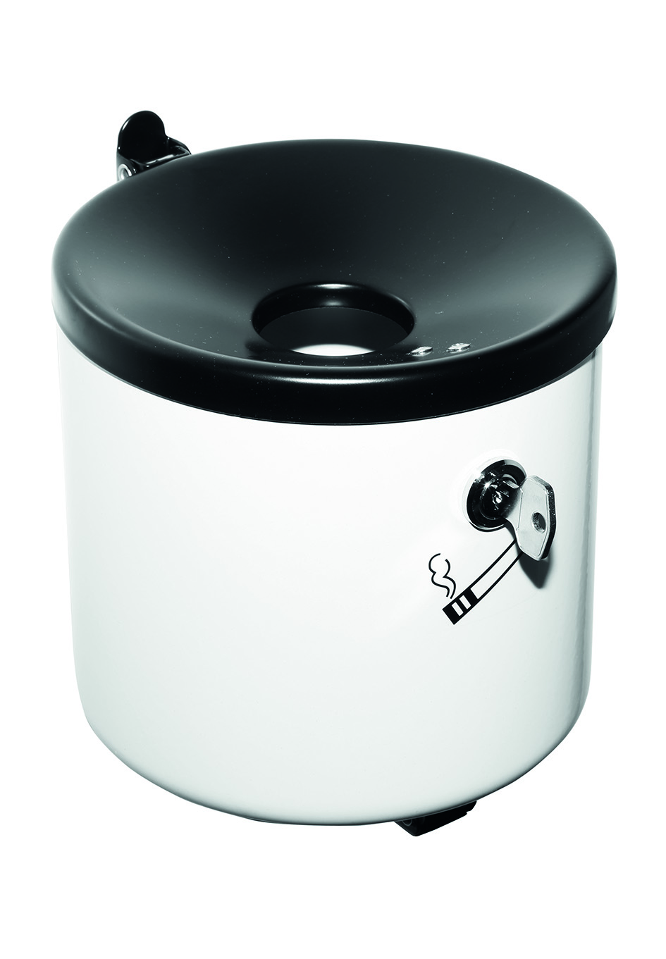 Asbak model Cubix 7 Asbak Cubix met poedercoating in de kleur wit.