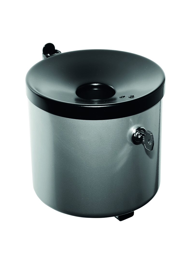 Asbak model Cubix 8 Asbak Cubix met poedercoating in de kleur zilver.