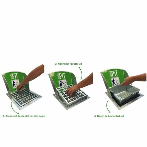 Asbaktegels met werprand 9 Tegelasbakken. Voordelig, duurzaam en handig in gebruik.