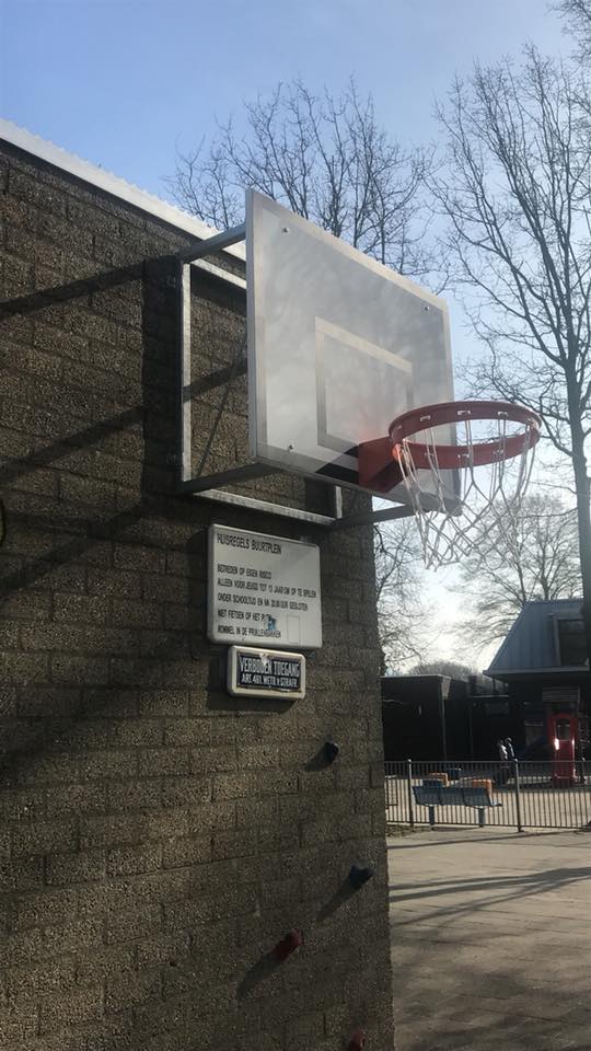 Basketbalbord met muurbevestiging 4 Duurzaam en verrassend voordelig basketbalbord met een oversteek.