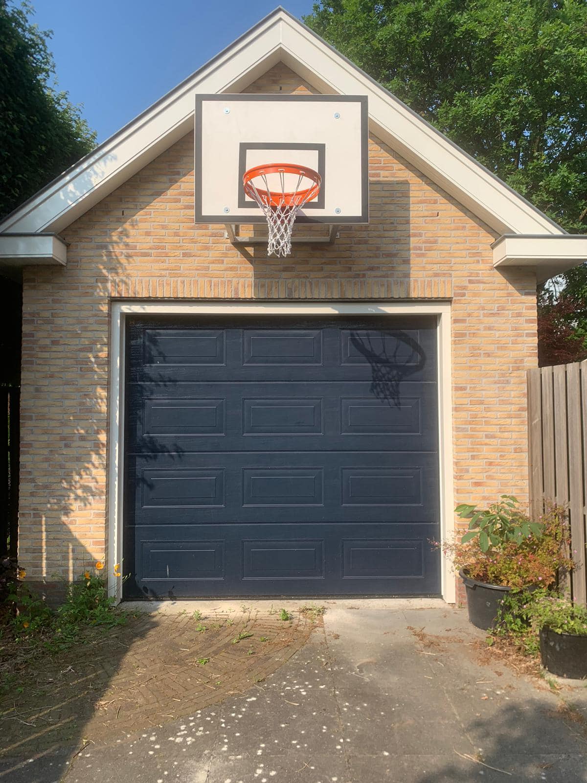 Basketbalbord met muurbevestiging 5 Ideaal om aan de muur te bevestigen. Basketbalborden met muurframe.