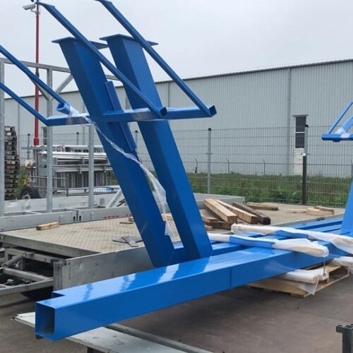 Basketbalpaal PROFI-outdoor 86 Gereed voor transport en montage basketbalpalen Profi.