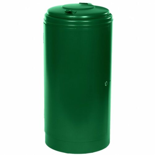 Buitenafvalbak model Peter 6 Afvalbak Peter in loof-groen gepoedercoat.