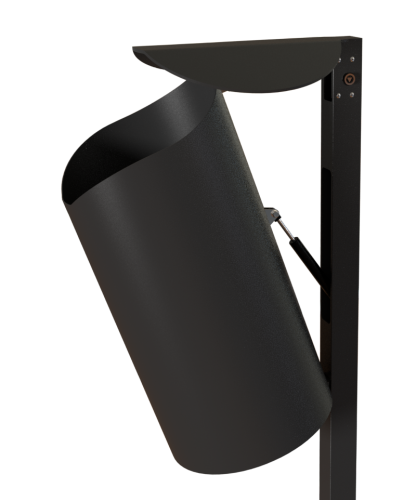 Door de gasveer ondersteuning, zeer eenvoudig te legen buiten afvalbakken.