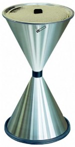 Asbak model Delsin 2 De luxe ogende rvs uitvoering van deze buiten-asbak