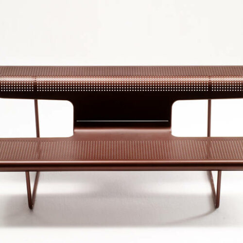 Parkbank De dichter 26 De Basic-uitvoering van deze fraaie designer parkbanken