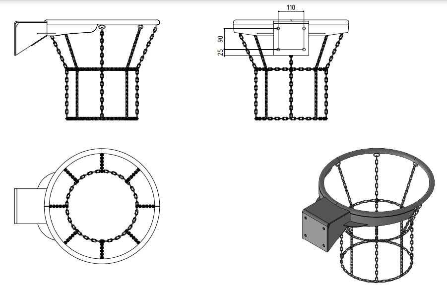 Basketbal dunkring 4 Basketbal dunkring - Afbeelding 4