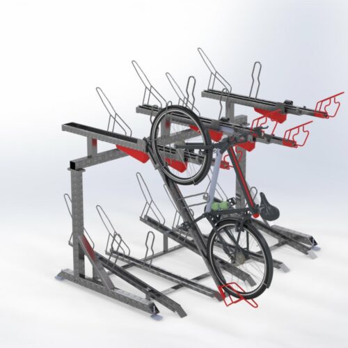 Tweelaags fietsenrek 2Tier+ 23 Tweelaags fietsenrekken