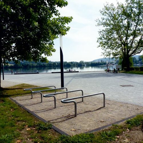 Aanleunbeugels zijn de ideale fietsenrekken