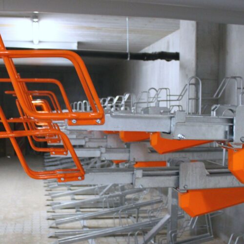 Tweelaags fietsenrek 2Tier+ 21 Zeer eenvoudig uw fiets parkeren door de licht bedienbare schuif-zwenkarm