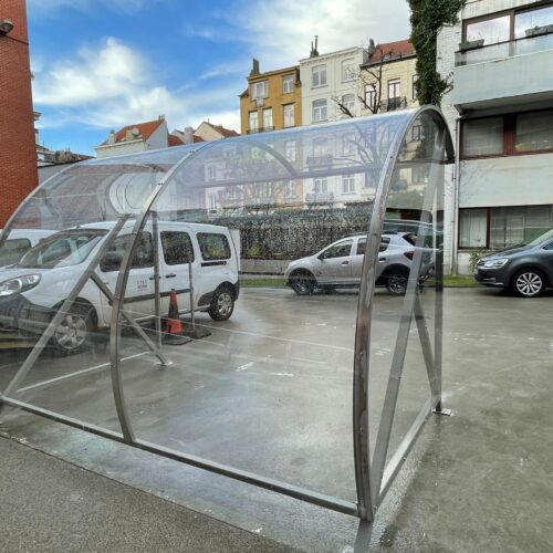 Fietsoverkapping BF1000 - AANBIEDING 93 Fietsoverkapping BF1000 mL3m in de verzinkte uitvoering