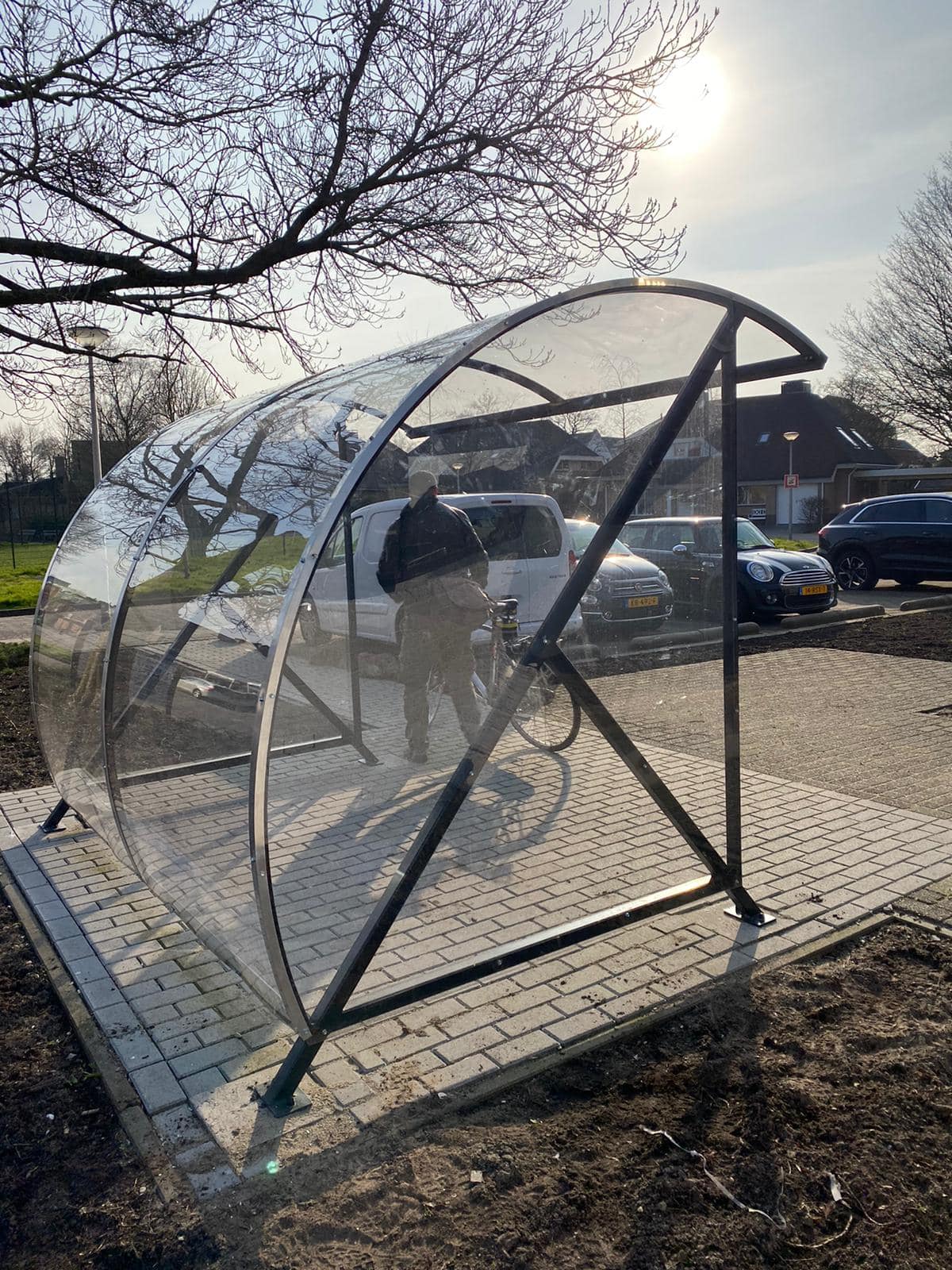 Fietsoverkapping BF1000 - AANBIEDING 29 Fietsoverkapping model BF1000, de top aanbieding van SKWshop.nl - Buiten de sterkste!