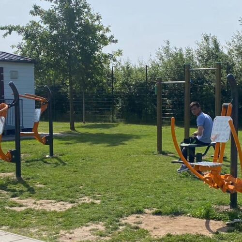 Buiten fitness toestel Butterfly 25 fitnesstoestellen buiten OFM 1