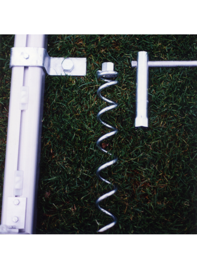 Voetbaldoel verankering Type GR192 1 Complete set. Geschikt voor voetbaldoelen met een profiel van 80 x 80mm.