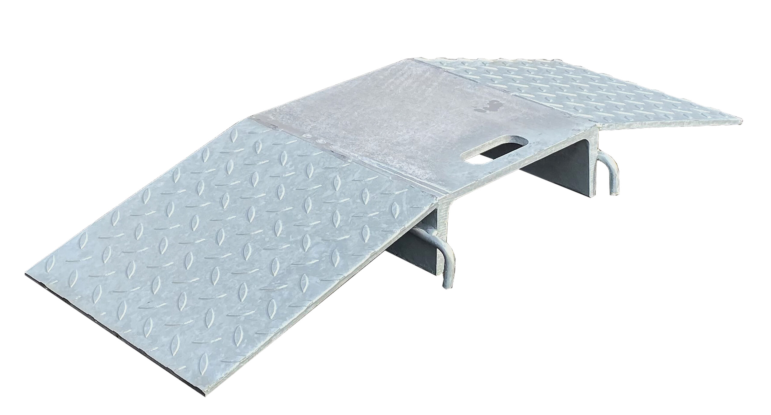 Kabelbrug staal zwaar 2 Kabelbrug van staal, deze is eenvoudig aan elkaar te klikken. Geschikt voor wagens van 40 ton.