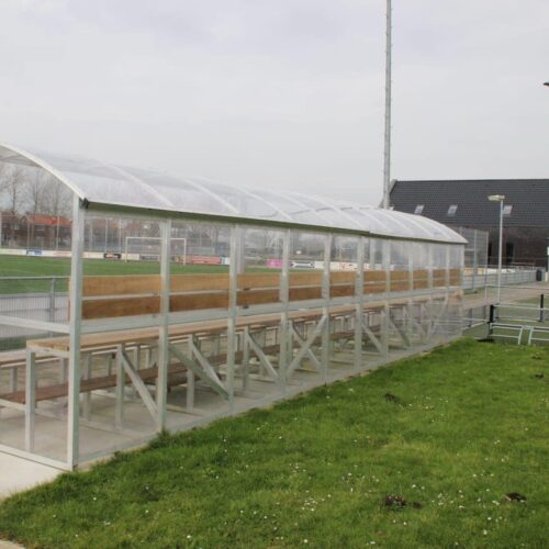 Tribune Sienna 20 De achterzijde van deze hoogwaardig afgewerkte mini tribune.