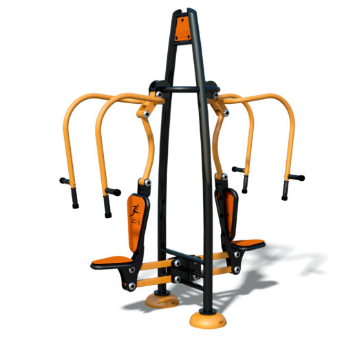 Outdoor fitness Inclusive Chest Press & Pull Down Combo 16 De tweezijdige uitvoering van de Chest Press. Buiten fitness op zijn mooist,