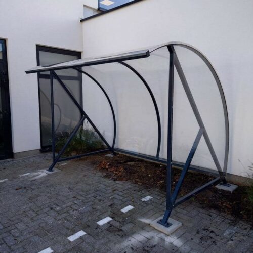 Fietsoverkapping BF1000 - AANBIEDING 98 Fietsoverkapping BF1000 – voor een nette, duurzame en voordelige oplossing voor uw fietsenstalling.