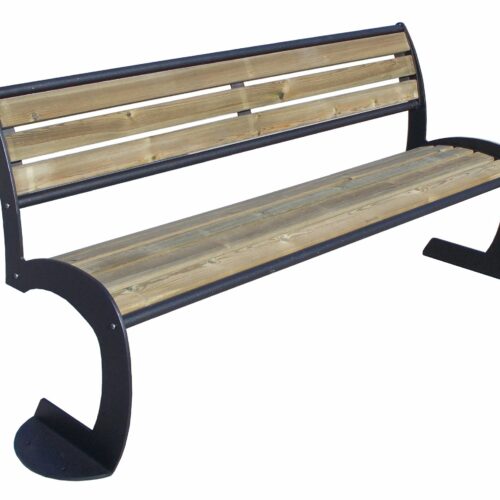 Parkbank model Aurora. Duurzame eenvoud. Voordelige parkbanken met een uitstekende zit.