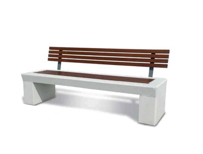 Parkbank model Linea 1 Parkbank model Litho. Prachtige Italiaanse design parkbanken. Een aanwinst voor de openbare en semi-openbare ruimtes