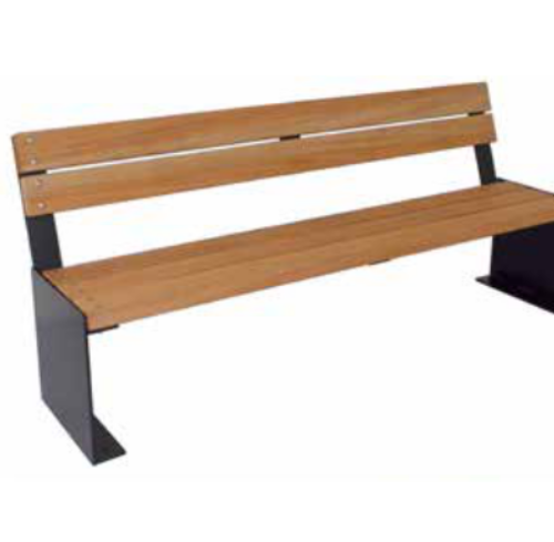 Parkbank Amburgo met rugleuning