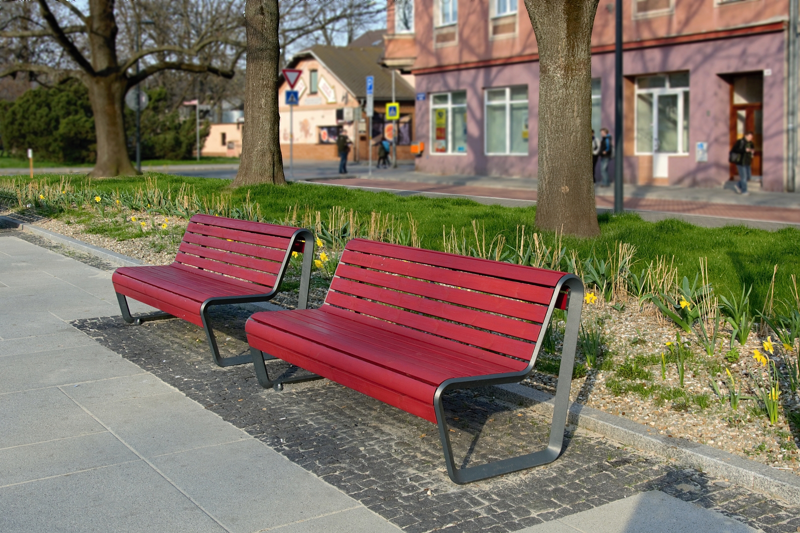 Design parkbank Borola 7 Met zijn tijdloze uitstraling is de Borola parkbank een aanwinst voor elk park of plein.