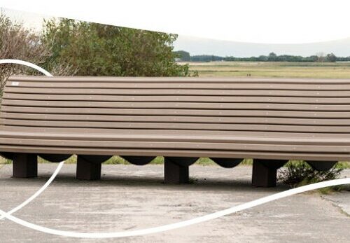 Parkbank model Knokke 15 parkbank kunststof 1