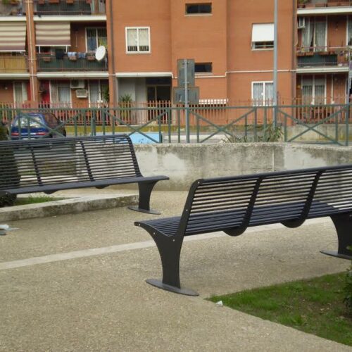 Parkbank Athene 58 parkbanken design parbanken design athene zwart gecoat a 2