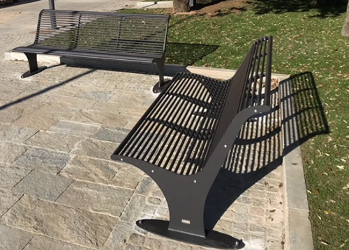 Parkbank Athene 33 Design parkbanken model Athene, ook zonder rugleuning leverbaar.