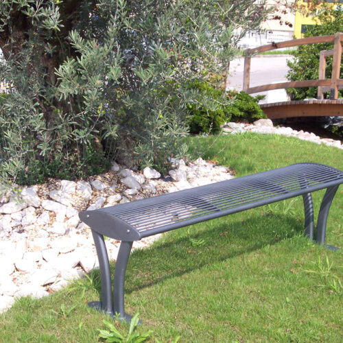 Parkbank Tauri Color 22 Parkbank Tauri zonder rugleuning. ral 7016 gecoat