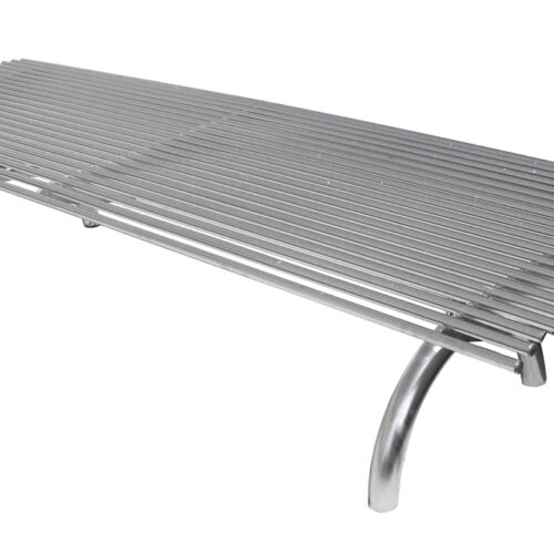 Parkbank Rest recht 33 Parkbank Rest zonder rugleuning in een fraaie rvs uitvoering.