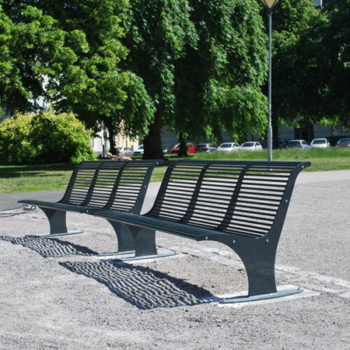 Parkbank Athene 53 Prachtig ontwerp parkbanken, leverbaar is diverse ral kleuren