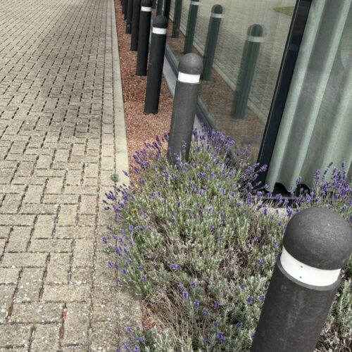 Kunststof parkeerpaal rond 7 Regeneraat afzetpalen, duurzaam en voordelig