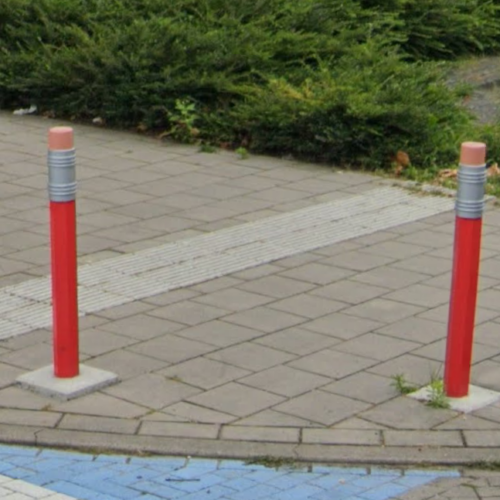 Parkeerpaal Potloodmodel 33 parkeerpalen potlood model