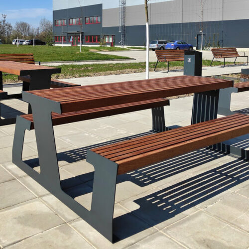 Parkbank model Vega 13 Ook als picknickset - picknicktafel leverbaar.