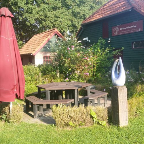 Prachtige picknicktafel Siena bij Dorpsboerderij Weverkeshof.