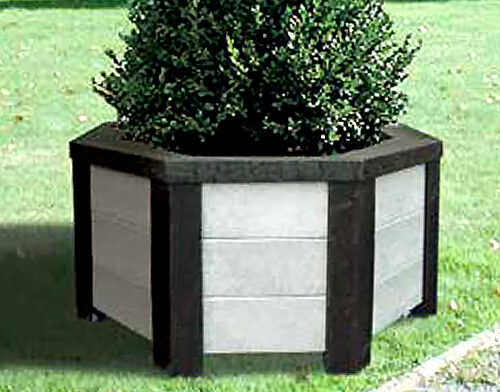 Plantenbak Napoli. Elegant duurzaam en staat garant voor jarenlang onbezorgd gebruik. Massief regeneraat, door en door gekleurde plantenbakken.