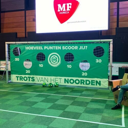 Pupillen voetbaldoel JVD200 13 De promotie van dit voetbaldoel in samenwerking met FC Groningen op de Noordelijke ondernemers beurs