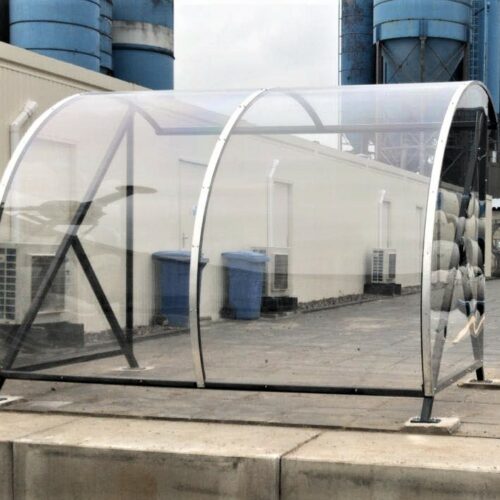 Fietsoverkapping BF1000 - AANBIEDING 66 Onze BF1000. Hier wederom ingezet als rook-abri